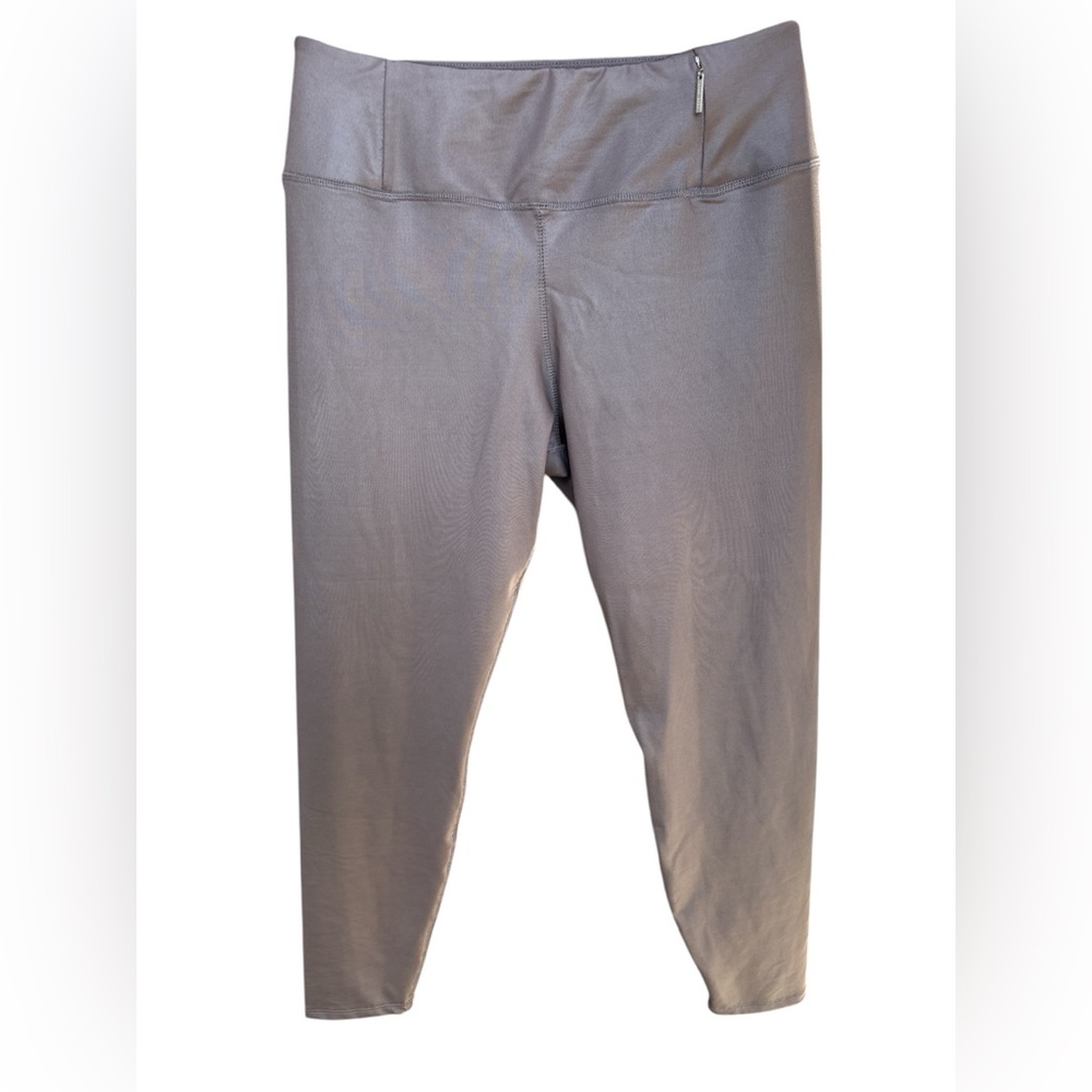 Tahari Sport Taupe Athletic Full Length Yoga Pull On Leggings Ladies Size L